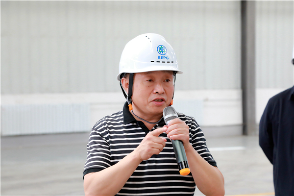 永利yl65335集团复工复产促增添项目观摩聚会与会职员走进大秦国源三秦环保秦邦园区在榆项目