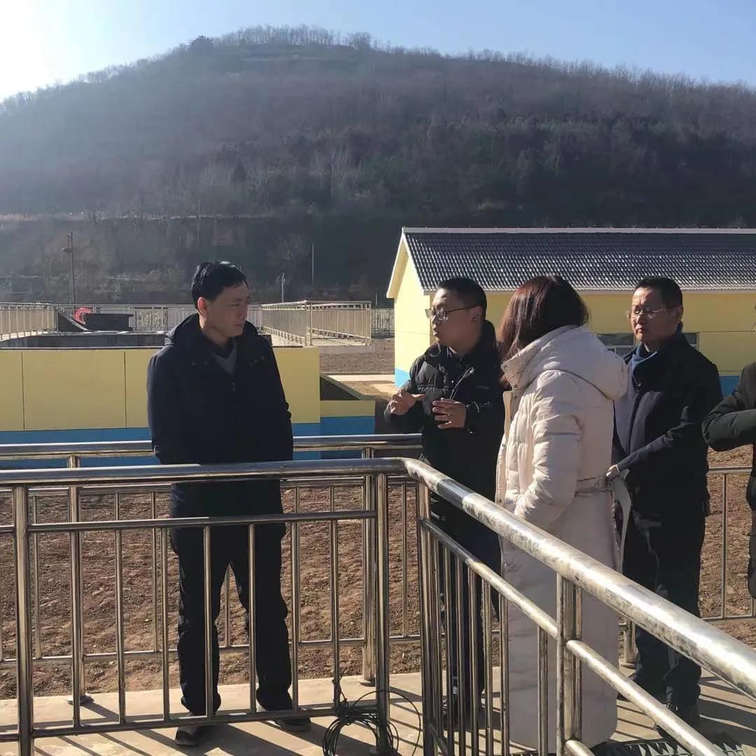 黄陵县委书记刘矿平到水情形公司黄陵县污水处理厂调研