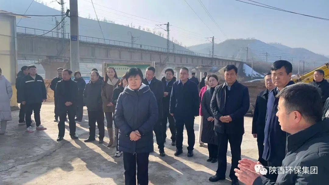 陕西省生态情形厅党组书记、、、厅长孙丽到永利yl65335集团延安环保工程公司马家砭污水处理站调研